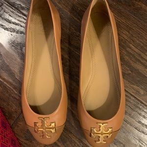 Tory Burch tan Everly ballet flat